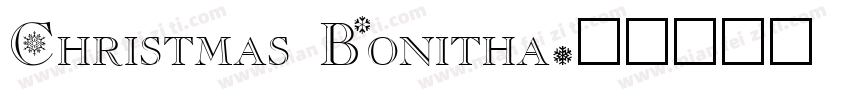 Christmas Bonitha字体转换